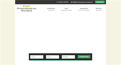 Desktop Screenshot of ferienwohnung-am-wurmberg.de